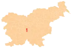Location of the Municipality of Škofljica in Slovenia