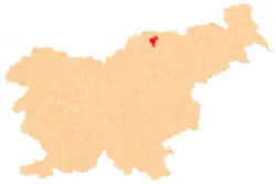 Location of the Municipality of Vuzenica in Slovenia