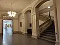 Bottom of the stairs leading to the auditorium