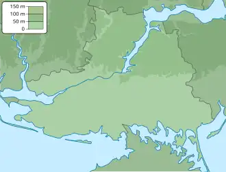 Shchaslyvtseve is located in Kherson Oblast