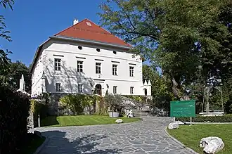Maria-Loretto Castle [de] on Lake Wörthersee (owned from 1654–2002)