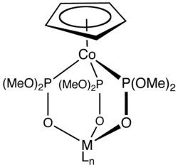The Kläui ligand, a dianionic organometallic ligand.