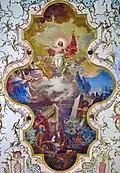 Fresco on the church ceiling