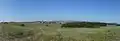 The panorama of the borough from the surrounding countryside (August 2015)