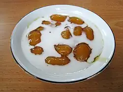 Kolak biji salak, made from sweet potato balls.