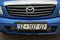 Front plate of a car from a central government authority