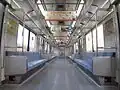 Interior view of car 9117 in December 2009