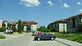 Apartment housing in the village