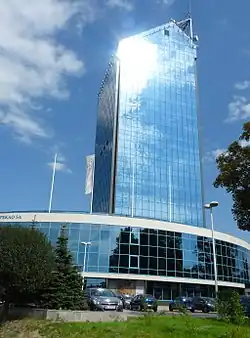 View from Grzegórzeckie Roundabout (2009)