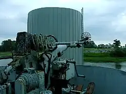 A 40 mm AA gun tub