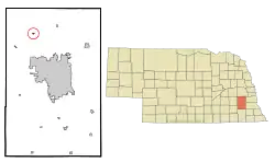 Location of Raymond, Nebraska