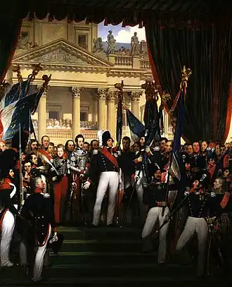 The King Distributing Battalion Standards to the National Guard, 1836