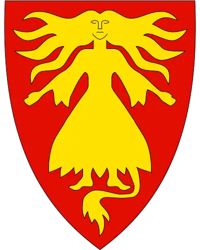 Coat of arms of Lardal Municipality (1992-2017)
