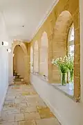 Interior hallway in the east building.