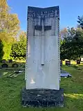 Main monument at the Latvian burial ground at Brookwood Cemetery