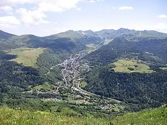 Mont-Dore with the Puy de Sancy in the background