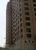 The vacant structure has no windows (new windows as of October 2023)