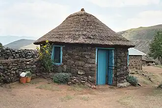 Image 41In Lesotho: rondavel stones (from Architecture)
