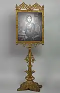 German, with cast-iron stand