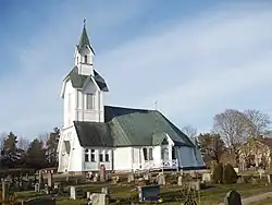 Ljusterö Church rebuilding in 1894., Photo: March 2008.
