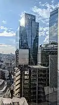 1 Leadenhall Street behind the Lloyd's Building, July 2025