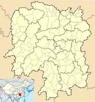 Wulingyuan is located in Hunan
