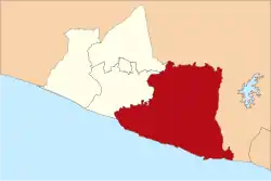 Gunůngkidůl Regency in Special Province of Daerah Istimewa Yogyakarta