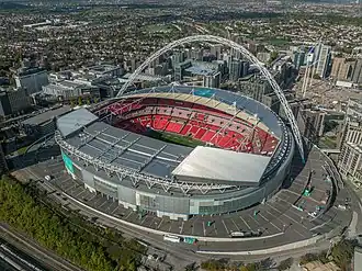 Wembley Stadium in Wembley