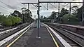 Westbound view from Platform 1 and 2, August 2024