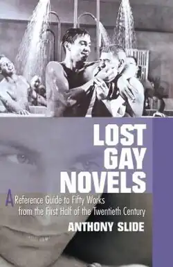 The cover of the book contains an image of young men in a shower, from the film The Strange One, which is based on End As a Man, by Calder Willingham.