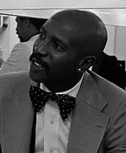 Louis Gossett Jr backstage at the Shrine Auditorium in 1978