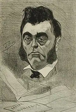 Louis Defré (aka Maurice Voituron & Joseph Boniface), burgomaster of Uccle (1858) lithograph (28.58 x 19.53 cm) L.A. County Museum.