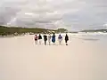 Lucky Bay is a popular destination for tourists