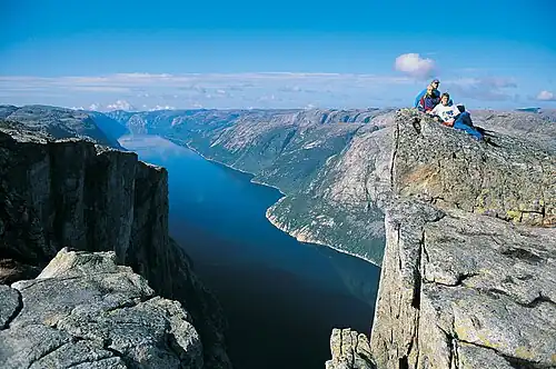 Lysefjord from Kjerag mountain