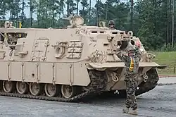 A U.S. Army M88A2 Hercules at a facility in Fort Polk, Louisiana, June 2006
