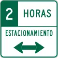 R7-108 Two hour parking time