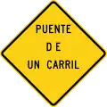 W5-3 One lane bridge