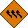 CW1-4cL Triple lane shift (left)