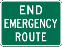M4-12 End Emergency Route