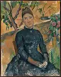Paul Cézanne Madame Cézanne in the Conservatory 1891