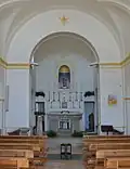 Inside the church