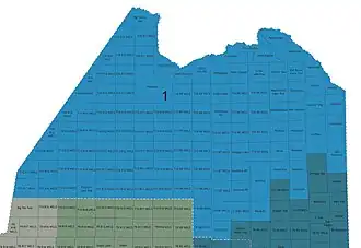 District Map of Maine's 1st State Senate district