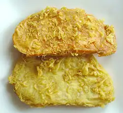 Malaysian roadside yam and sweet potato fritters