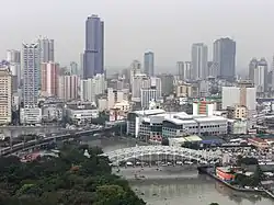Binondo, with Quiapo, Santa Cruz, the Pasig River, and the Arroceros Forest Park