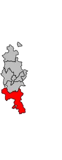 Location of the canton in the arrondissement of Toul