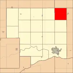 Location in Platte County