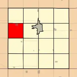 Location in Clay County