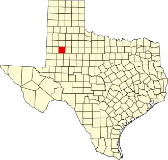State map highlighting Lynn County