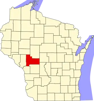State map highlighting Jackson County