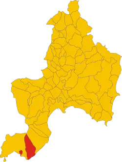 Domus de Maria within the Province of Cagliari